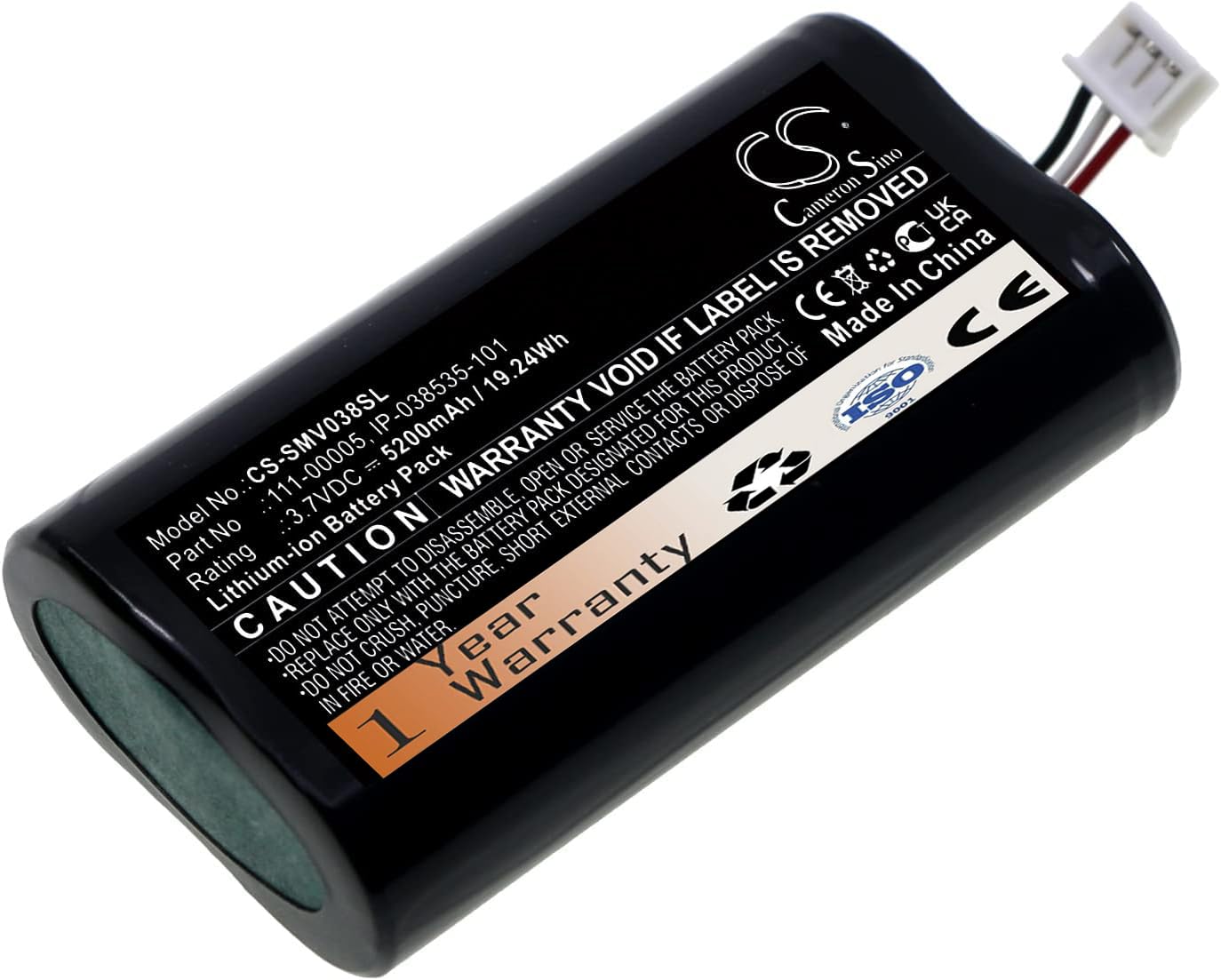 Ejjinenbby (5200Mah/3.7V) Ip 038535 101 Battery Replacement For Roam 111 00005 Battery